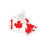 Canada Map Flag Sticker