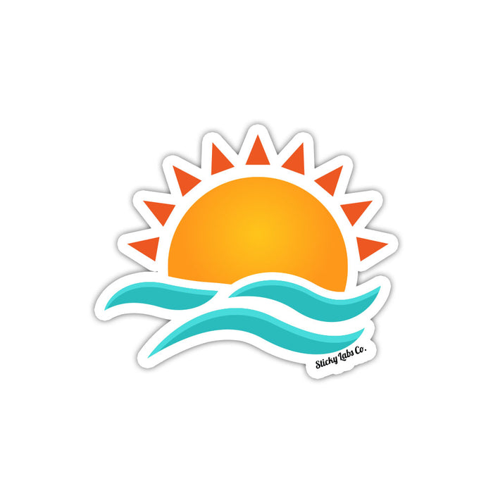 Fiery Sun Sticker